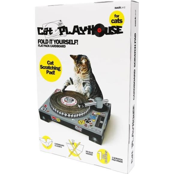 Cat Scratcher DJ Deck Interactive Cat Toys Cat Scratching Post Alternative - Picture 7 of 7